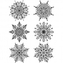 Tim Holtz Stempelset - Swirly Snowflakes