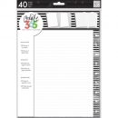 Create 365 Big Planner Fill Paper - Black Lined