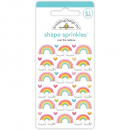 Doodlbug Shape Sprinkles (Epoxy Sticker) - over the rainbow
