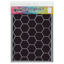 Dylusions large stencil - Hexicomb