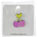 Doodlebug Limited Edition Numbered Pin - Cheery Cherries