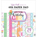 Echo Park Paper Pack - Make A Wish birthday Girl - 6" x 6"