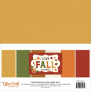 Echo Park - Coordinating Solid Paper Pack - 12" x 12" - I Love Fall