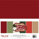 Echo Park - Coordinating Solid Paper Pack - 12" x 12" - Gnome for Christmas