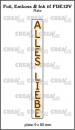 Crealies Hotfoil Stamps - Alles Liebe