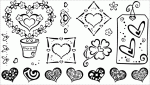 !18 Heart Stamps - Herzen!