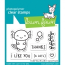 Lawn Fawn Clear Stamps - I Like You (A Lot)