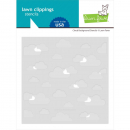 Lawn Fawn - 6" x 6" Schablone - Cloud Background Stencils