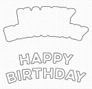 Die-namics - Arched Happy Birthday