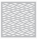 MFT - 6" x 6" Schablone - Wavy Lines