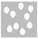 MFT - 6" x 6" Scene Stencil - Balloon Party