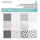 MME Paper Pad - 6" x 6" - Black & Gray