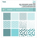 MME Paper Pad - 6" x 6" - Teals