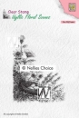 Nellie`s Choice Clear Stamp Idyllic Floral Scenes - Vogelnest