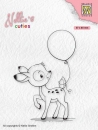 Nellie`s Choice Clear Stamp Cuties -Young Deer with Balloon