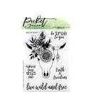 PicketFence Clear Stamps - BoHo Bull