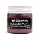 Prima Marketing Acrylic Paint - Metallique Plum Preserves