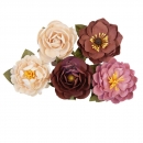 Prima Marketing Mulberry Paper Flowers - Farmer's Market/Farm Sweet Farm 5 Stk.