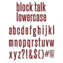 Sizzix BIGZ XL Tim Holtz - Block Talk Lowercase