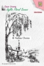 Nellie`s Choice Clear Stamp Idyllic Floral Scenes - Sitzgelegenheit unter`m Baum