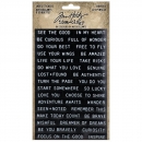 Tim Holtz Label Stickers - Thoughts