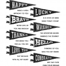 Tim Holtz Stempelset - Pennants