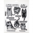 Tim Holtz Stempelset - Snarky Cat