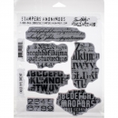 Tim Holtz Stempelset - Faded Type