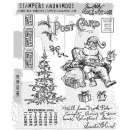 Tim Holtz Stempelset - Santa visit