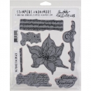 Tim Holtz Stempelset - The Poinsettia