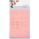 %Webster`s Pages Faux Leather Stickers - Pink%