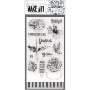 Wendy Wechi Stamp, Die & Stencil Set - Flowers Say it All